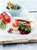Kyllingeburger lowcarb med aubergine fritter