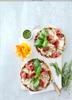 Pizza med jordskok og bresaola