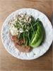 Skinkeschnitzel med svampesovs