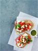 Low carb landbrød m. bruschetta-top