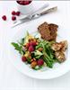 Frikadeller med pære og salat med bær - Low FODMAP
