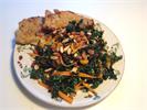 Palmesalat med rod og ananaskirsebær